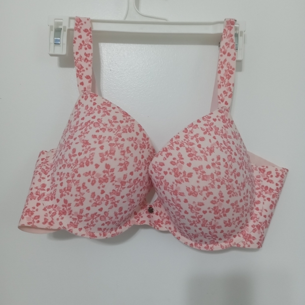 Lucky Brand Floral T Shirt Underwire Bra with adjustable strap 42D